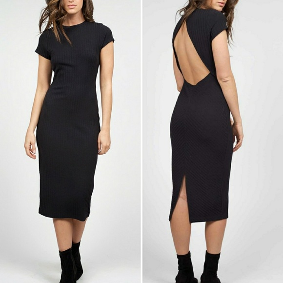 Free People Heatwave Knit Fitted Midi Dress - Picture 2 of 5